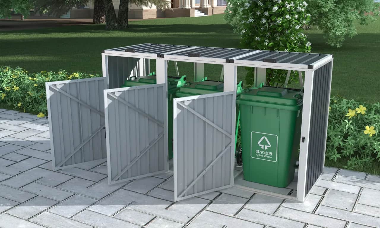 Ogród bez śmieci? Ukryj kosze: DIY, gotowe osłony, prawo