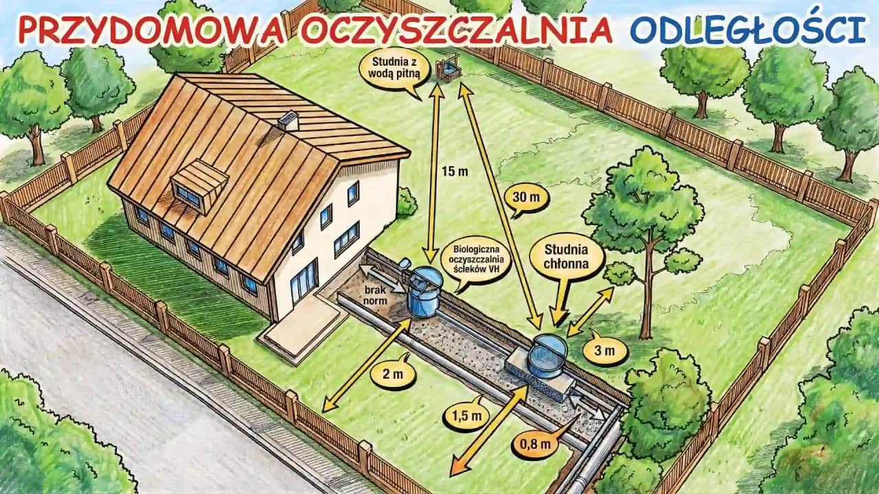 Ile miejsca na przydomową oczyszczalnię? Wymiary, prawo i porady